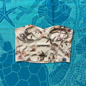 Shein cropped strapless top